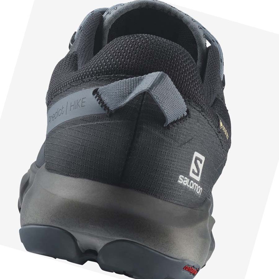 Tenis Senderismo Salomon PREDICT HIKE GORE-TEX Hombre Grises Negros | MX 3551DFM